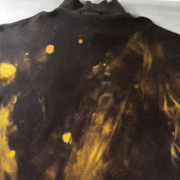 Polo Sport Ralph Lauren Sweater Mens Pullover Quarter Zip Tie Dye Gothic - Picture 15 of 16